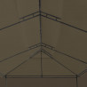Altana z zasłonami, 600x298x270 cm, kolor taupe, 180 g/m²