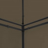 Altana z zasłonami, 600x298x270 cm, kolor taupe, 180 g/m²