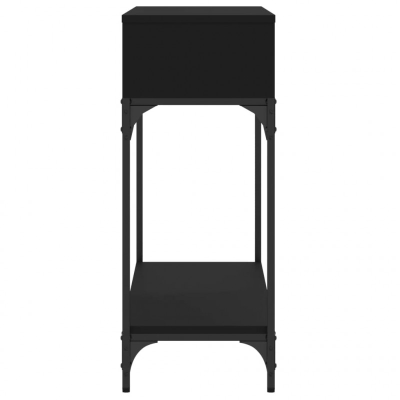 Stolik konsolowy, czarny, 100x30,5x75 cm