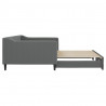 Sofa rozsuwana, ciemnoszara, 100x200 cm, tkanina