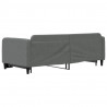 Sofa rozsuwana, ciemnoszara, 90x200 cm, tkanina