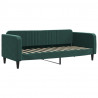 Sofa rozsuwana, ciemnozielona, 80x200 cm, aksamit