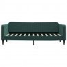 Sofa rozsuwana, ciemnozielona, 80x200 cm, aksamit