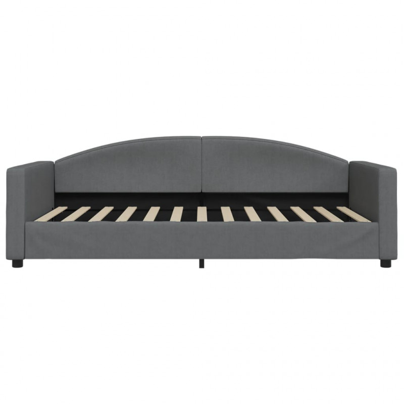 Sofa rozsuwana, ciemnoszara, 100x200 cm, tkanina