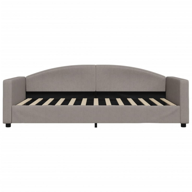 Sofa rozsuwana, kolor taupe, 100x200 cm, tkanina