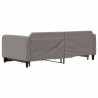 Sofa rozsuwana z szufladami, taupe, 100x200 cm, tkanina