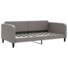 Sofa rozsuwana z szufladami, taupe, 100x200 cm, tkanina