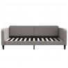 Sofa rozsuwana z szufladami, taupe, 100x200 cm, tkanina