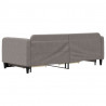 Sofa rozsuwana z szufladami, taupe, 90x200 cm, tkanina