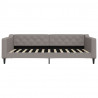 Sofa rozsuwana z szufladami, taupe, 100x200 cm, tkanina