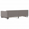 Sofa rozsuwana z szufladami, taupe, 100x200 cm, tkanina