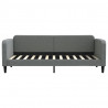 Sofa rozsuwana z szufladami, ciemnoszara, 80x200 cm, tkanina