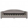 Sofa rozsuwana z szufladami, taupe, 90x200 cm, tkanina