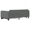 Sofa rozsuwana, ciemnoszara, 100x200 cm, tkanina
