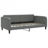 Sofa rozsuwana, ciemnoszara, 100x200 cm, tkanina