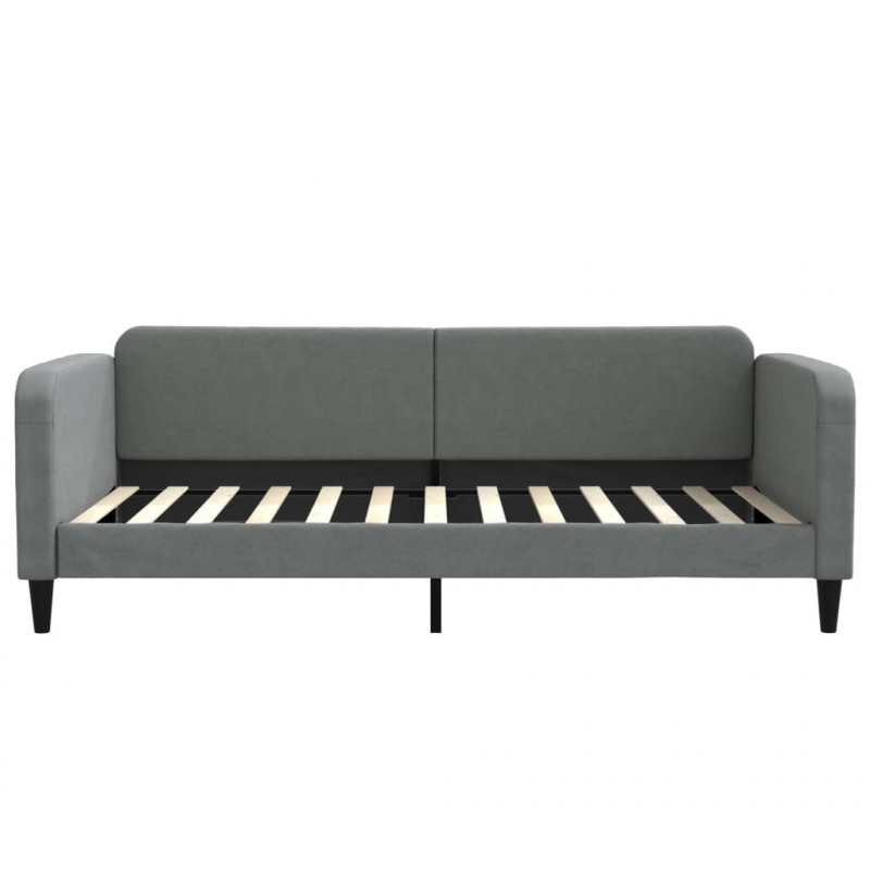 Sofa rozsuwana, ciemnoszara, 100x200 cm, tkanina