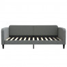 Sofa rozsuwana, ciemnoszara, 100x200 cm, tkanina