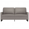 Sofa 2-osobowa, kolor taupe, 140 cm, tapicerowana tkaniną