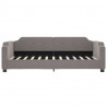 Sofa rozsuwana z szufladami, taupe, 90x200 cm, tkanina