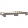 Sofa rozsuwana z szufladami, taupe, 90x200 cm, tkanina