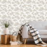 DUTCH WALLCOVERINGS Tapeta z motywem sosny, biała