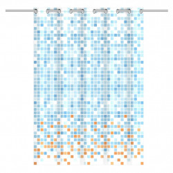 EISL Zasłona prysznicowa w kolorową mozaikę, 200x180x0,2 cm