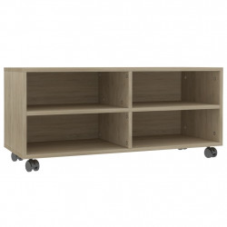Szafka pod TV, dąb sonoma, 90x35x35 cm, materiał drewnopochodny