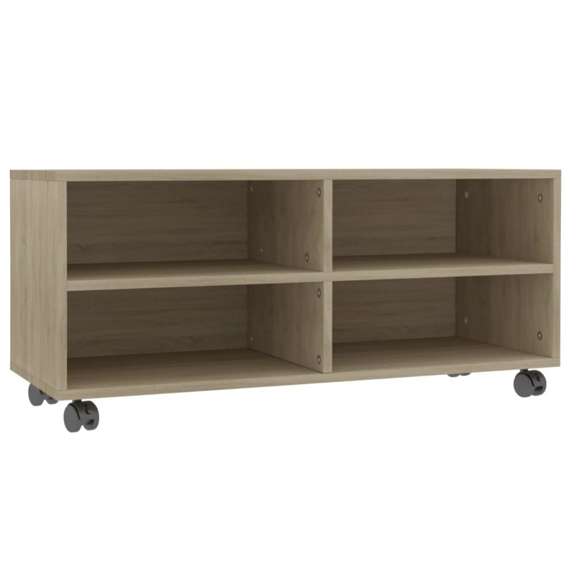 Szafka pod TV, dąb sonoma, 90x35x35 cm, materiał drewnopochodny