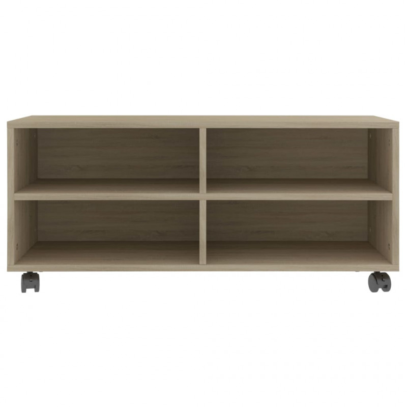 Szafka pod TV, dąb sonoma, 90x35x35 cm, materiał drewnopochodny