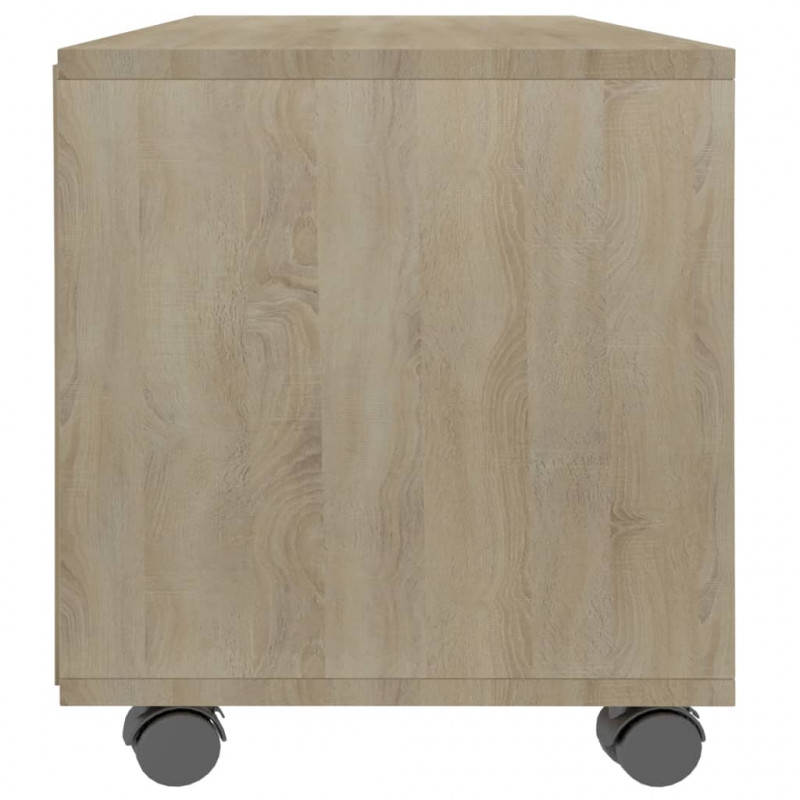 Szafka pod TV, dąb sonoma, 90x35x35 cm, materiał drewnopochodny