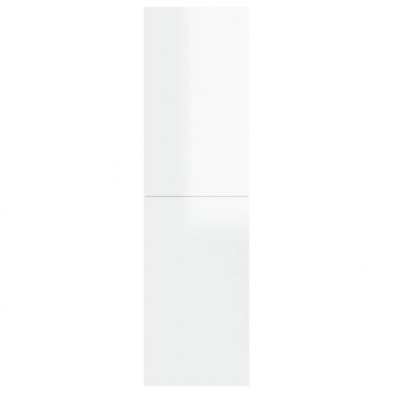 Szafka TV, biała, wysoki połysk, 30,5x30x110 cm