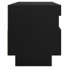 Szafka pod TV z oświetleniem LED, czarna, 100x35x40 cm