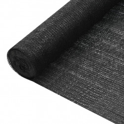 Siatka cieniująca, czarna, 1x10 m, HDPE, 75 g/m²