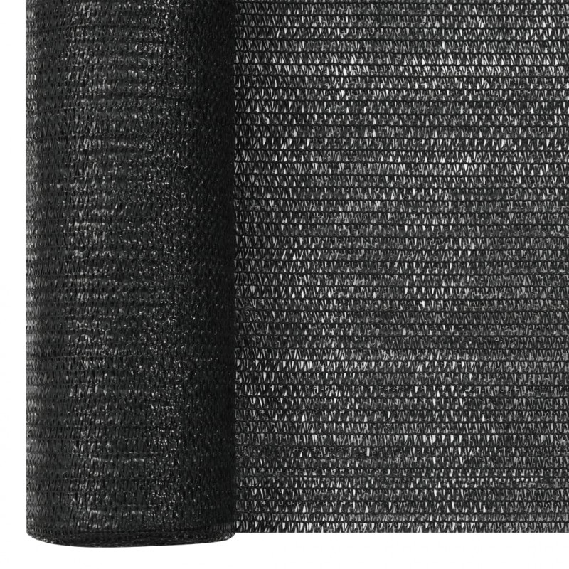 Siatka cieniująca, czarna, 1x10 m, HDPE, 75 g/m²