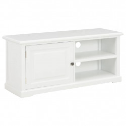 Szafka pod TV, biała, 90x30x40 cm, drewniana