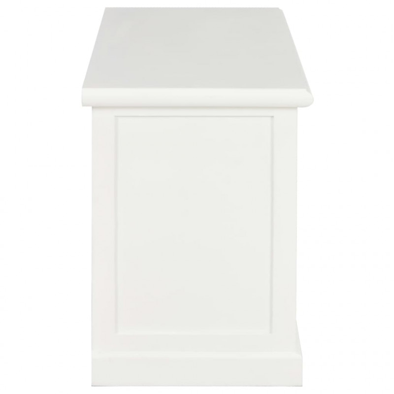 Szafka pod TV, biała, 90x30x40 cm, drewniana
