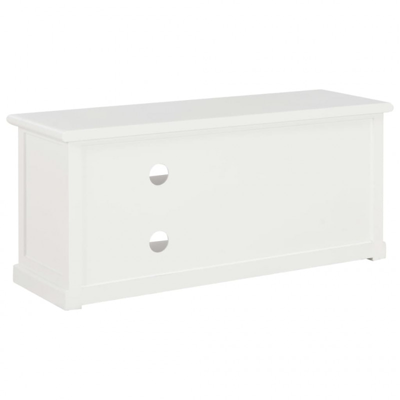 Szafka pod TV, biała, 90x30x40 cm, drewniana