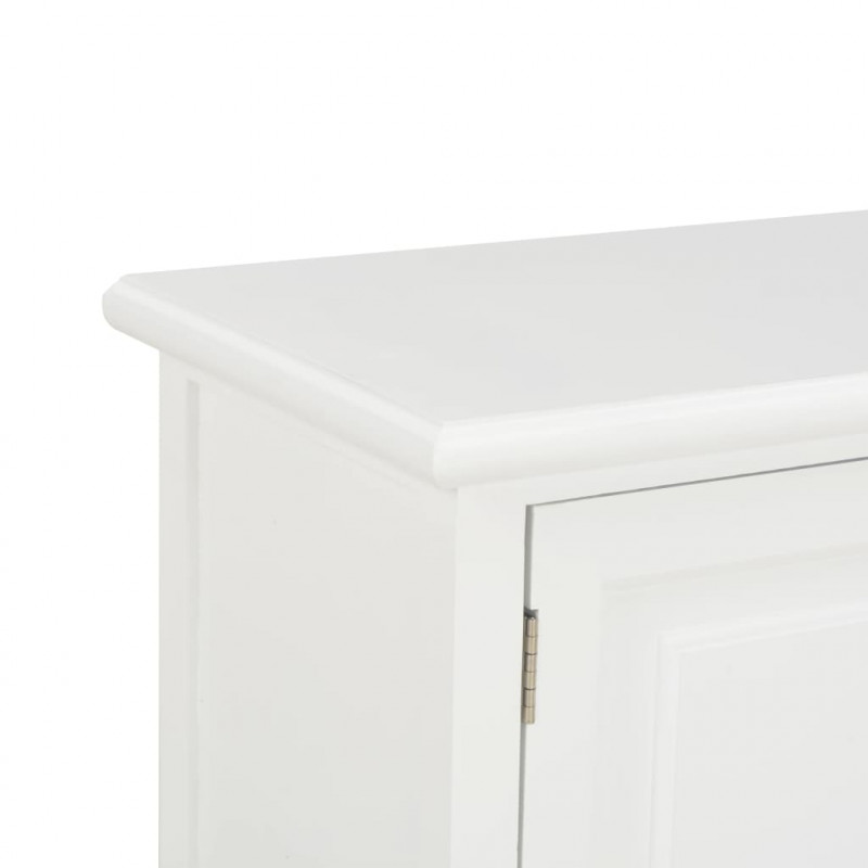 Szafka pod TV, biała, 90x30x40 cm, drewniana