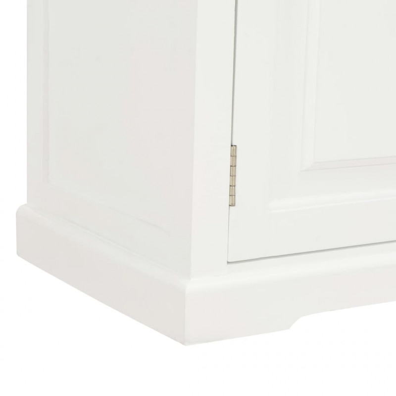 Szafka pod TV, biała, 90x30x40 cm, drewniana