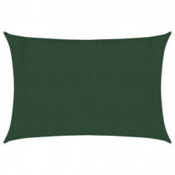Żagiel przeciwsłoneczny, 160 g/m², ciemnozielony, 3x4,5 m, HDPE