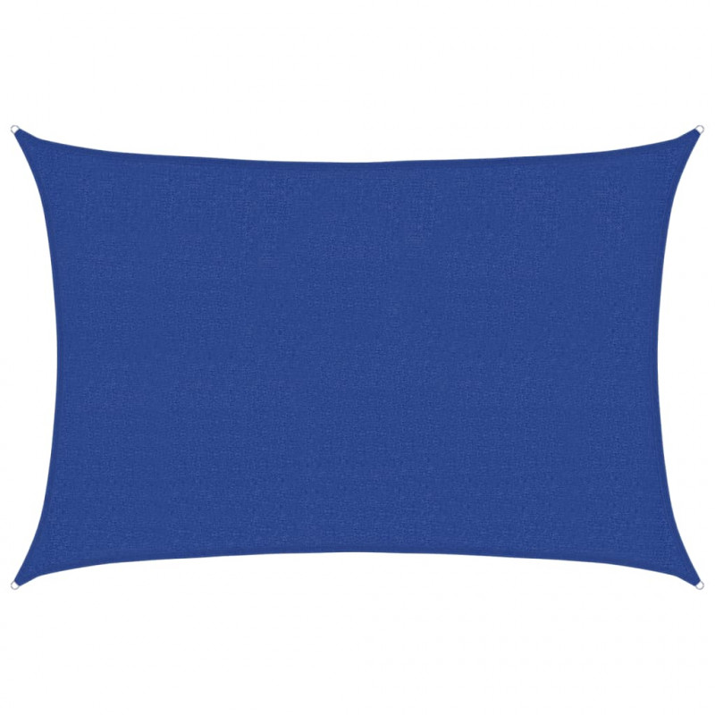 Żagiel przeciwsłoneczny, 160 g/m², niebieski, 2,5x4 m, HDPE