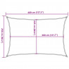 Żagiel przeciwsłoneczny, 160 g/m², niebieski, 2,5x4 m, HDPE