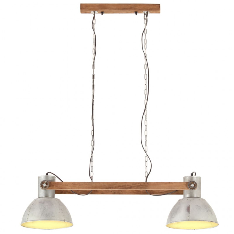Industrialna lampa wisząca, 25 W, srebrna, 109 cm, E27