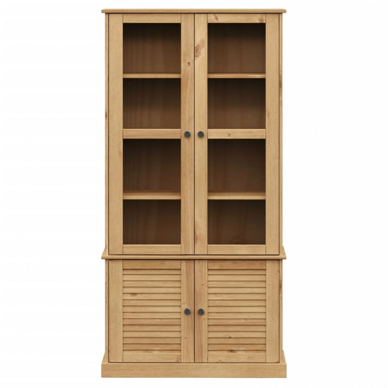 Witryna VIGO, 85x35x170 cm, lite drewno sosnowe