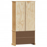 Witryna VIGO, 85x35x170 cm, lite drewno sosnowe