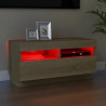 Szafka TV z oświetleniem LED, dąb sonoma, 80x35x40 cm