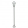 Lampy ogrodowe, 110 cm, E27, aluminium, 6 szt., białe