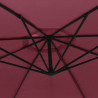Parasol wiszący z aluminiowym słupkiem, 350 cm, bordowy