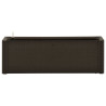 Podwyższona donica z systemem podlewania, mokka, 100x43x33 cm