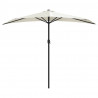 Półparasol balkonowy na słupku z aluminium, 270x144cm, piaskowy